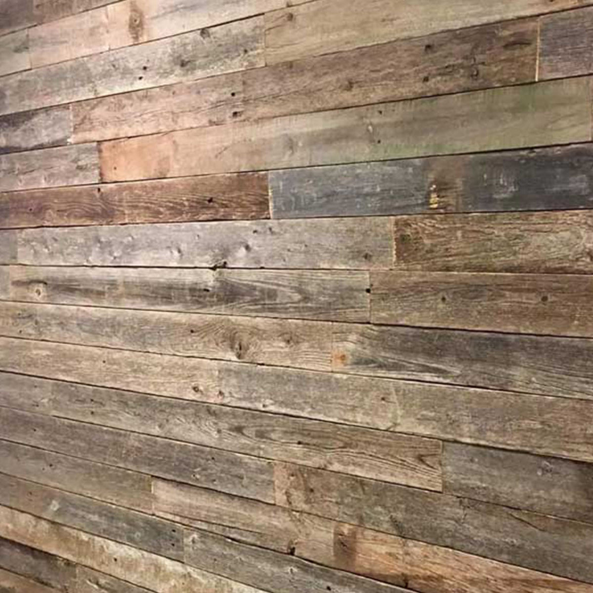 Real Wood Nail Up Application Rustic Reclaimed Naturally Weathered Barn Wood Accent Paneling Board Planks Walls (8