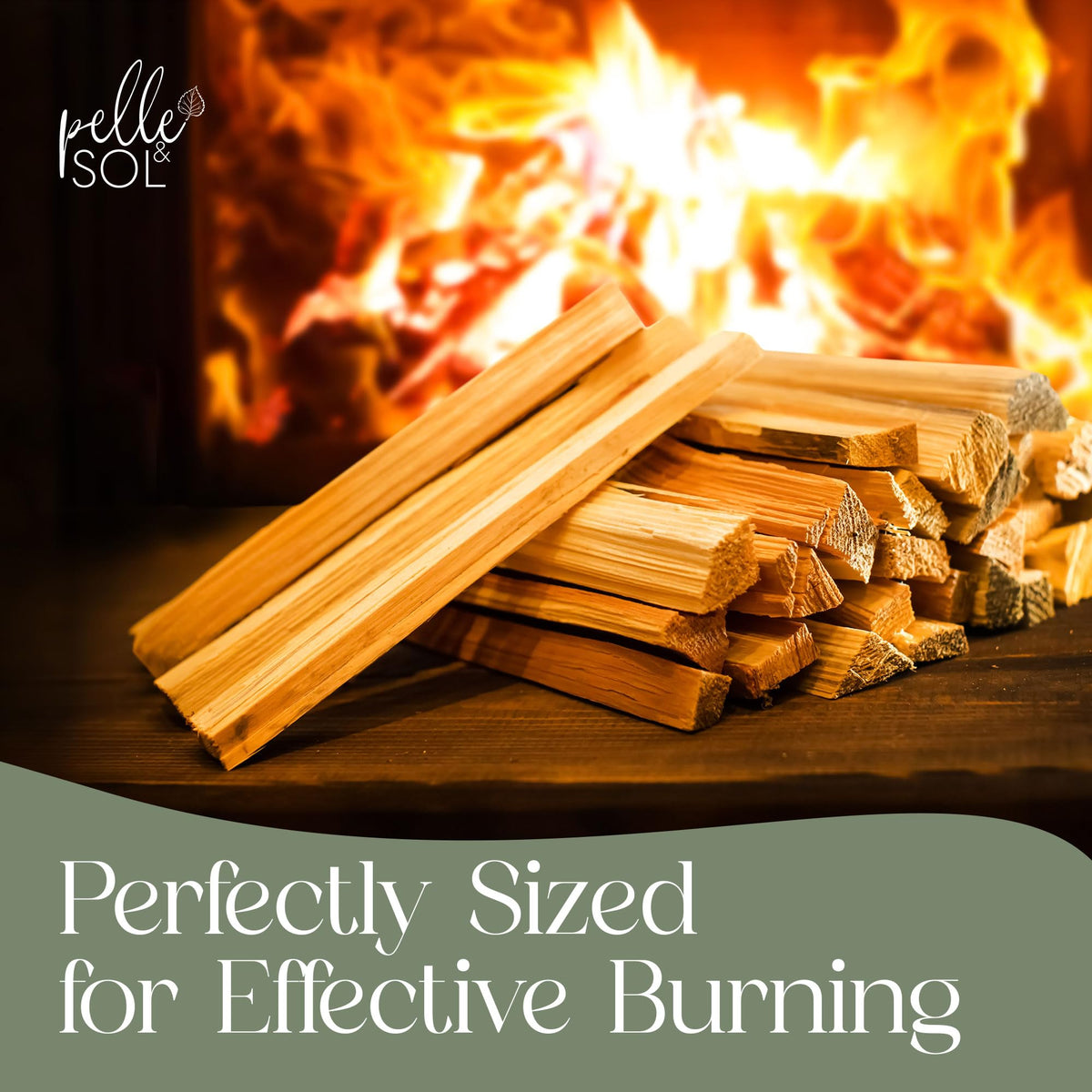 Log 2.4KG Kindling Wood - 1 Pack Kindling Wood Burner, Grate, Fire Pit or BBQ, Kindling Fire Woods for Log Burners