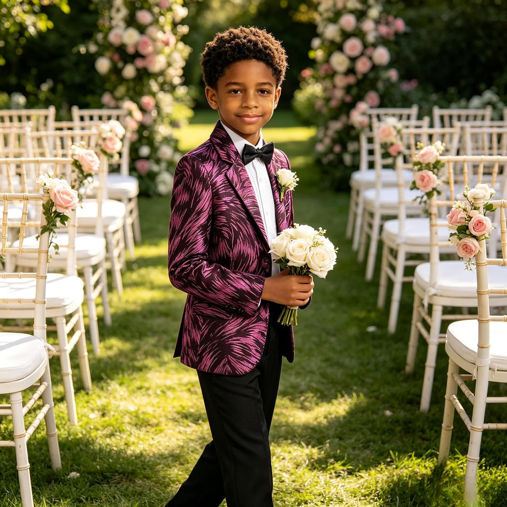 Boy Blazer Kids Regular Fit Homecoming Suit Jacket Casual Party Sports Coat