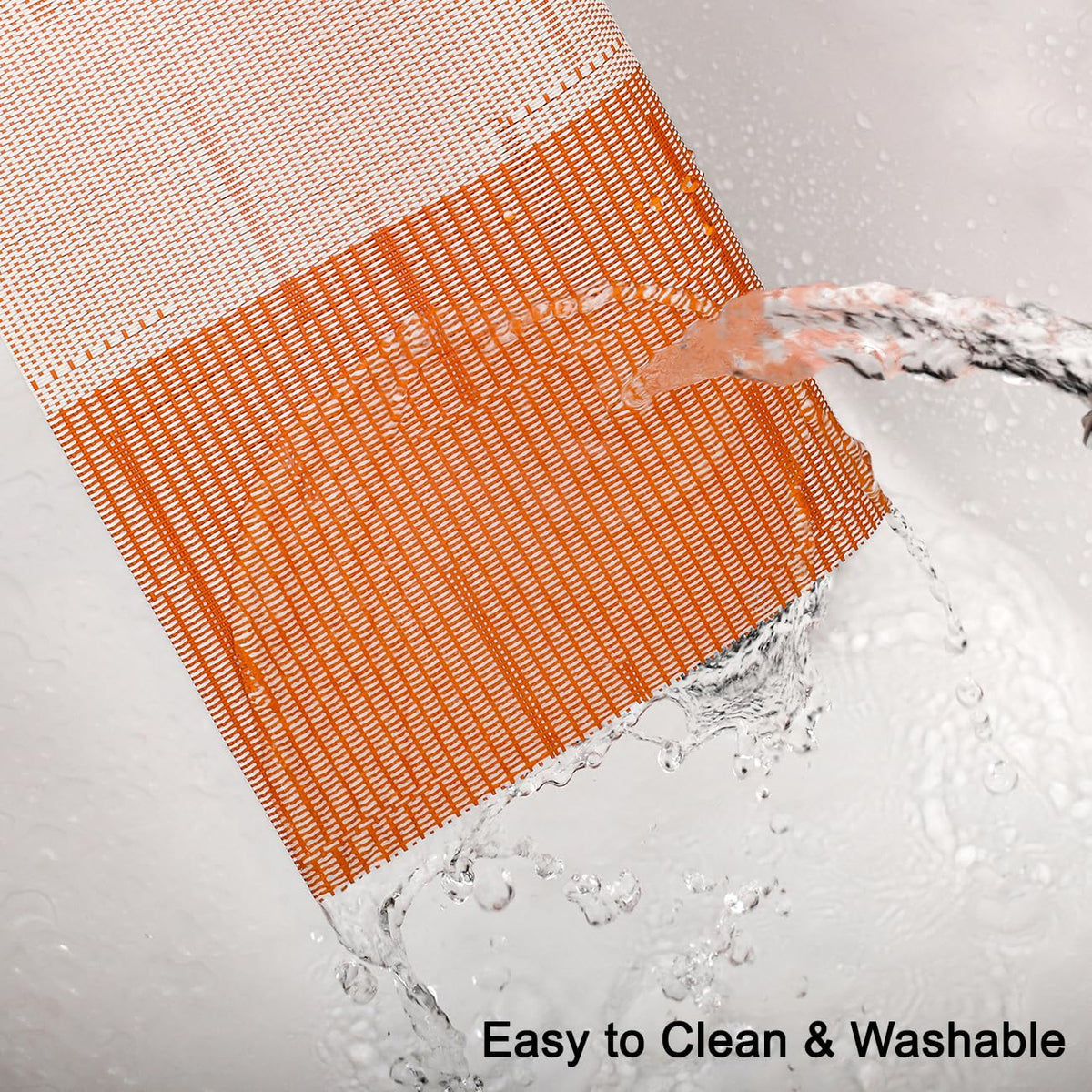 Placemats Set of 6, Vinyl Woven Heat-Resistant Place Mats