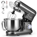 Stand Mixer, 6-Quart Tilt-Head Kitchen Mixer with Bowl, Gray