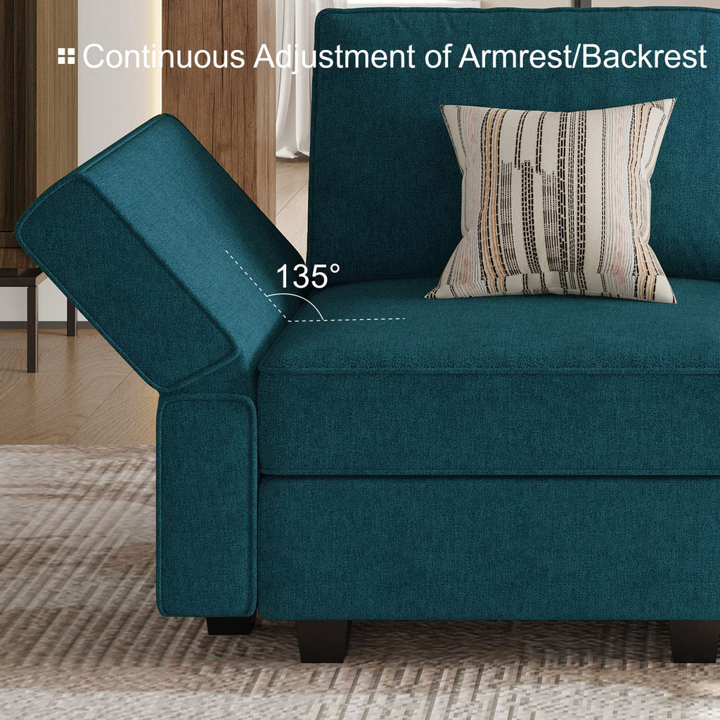 Modular Sectional Sleeper Sofa Bed Convertible Sectional Couches . Peacock Blue Couch