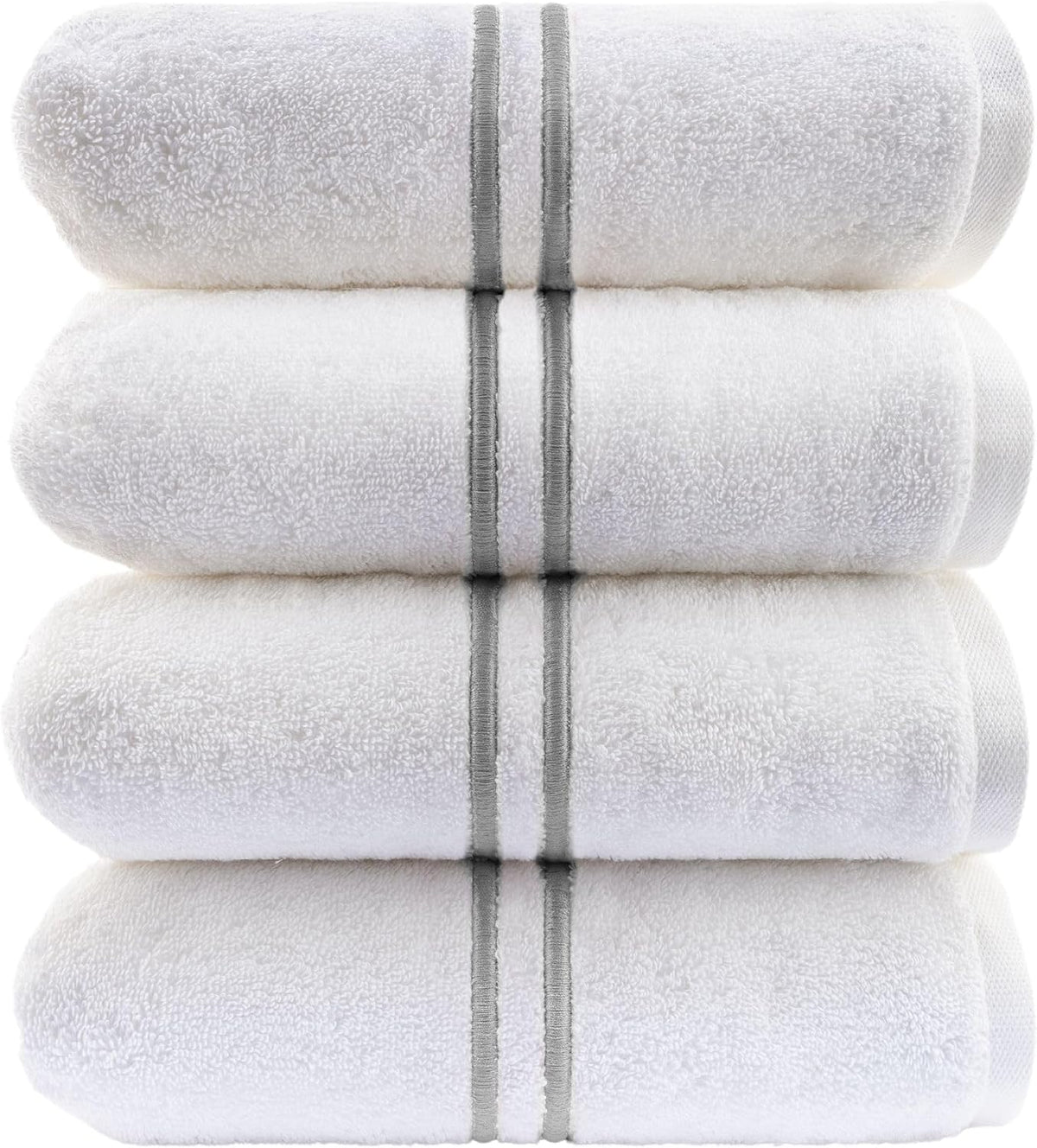 Loft Baratta Egyptian Cotton Turkish Bath Towels, Soft & Absorbent, Ideal Quick Dry Large Bathroom Towel Set for