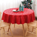Round Waterproof Heavy Duty Vinyl Tablecloths, 70 x 70 Inch