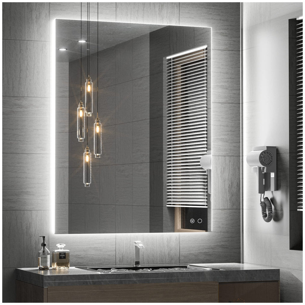 28"x36" LED Bathroom Mirrors with Lights, Backlit Mirror Anti-Fog