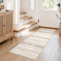Boho 2x6 Runner Rug Machine Washable Rugs Non Slip Brown