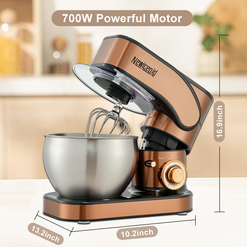 Stainless Steel 6-Speed 7.4QT Stand Mixer, Rose Gold