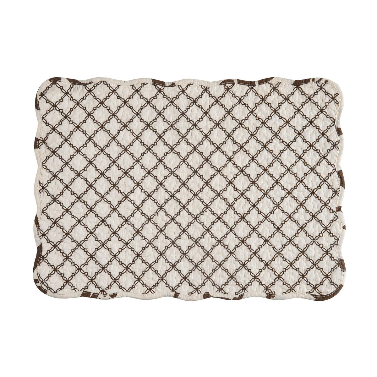 Sophia Vintage 100% Cotton Quilted Set of 6 Placemats 13" x 19"