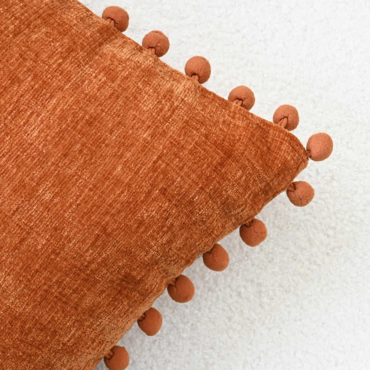 Fall Decorative Throw Pillow Covers 20 X 12 Inches Burnt Orange