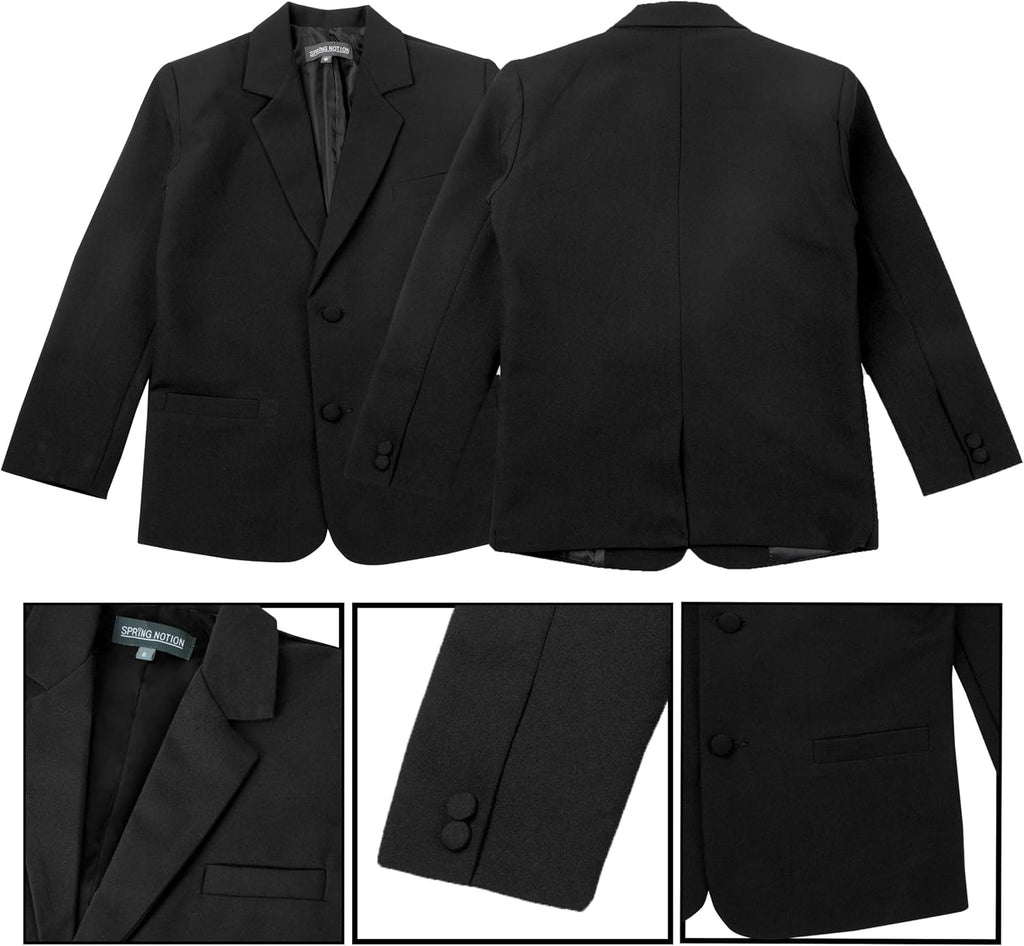 Boys' Classic Fit Formal Suit Set -Wedding and Formal Attire