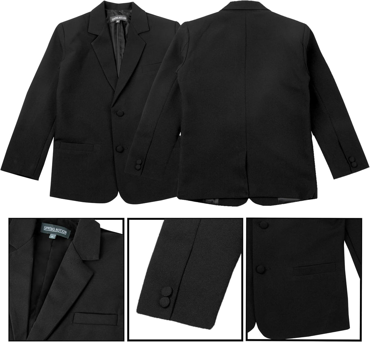 Boys' Classic Fit Formal Suit Set -Wedding and Formal Attire