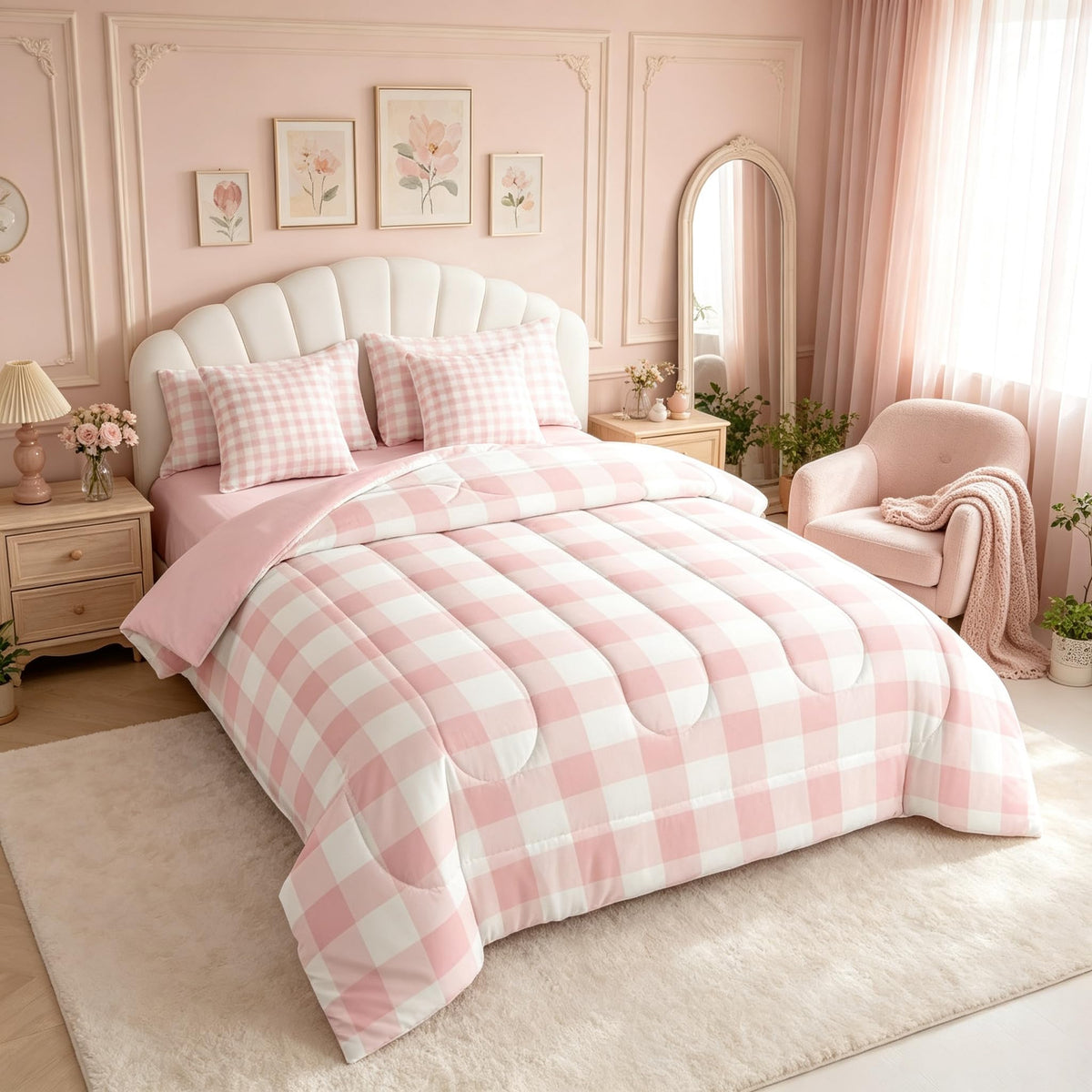 Buffalo Check Plaid Comforter Set Bed in a Bag