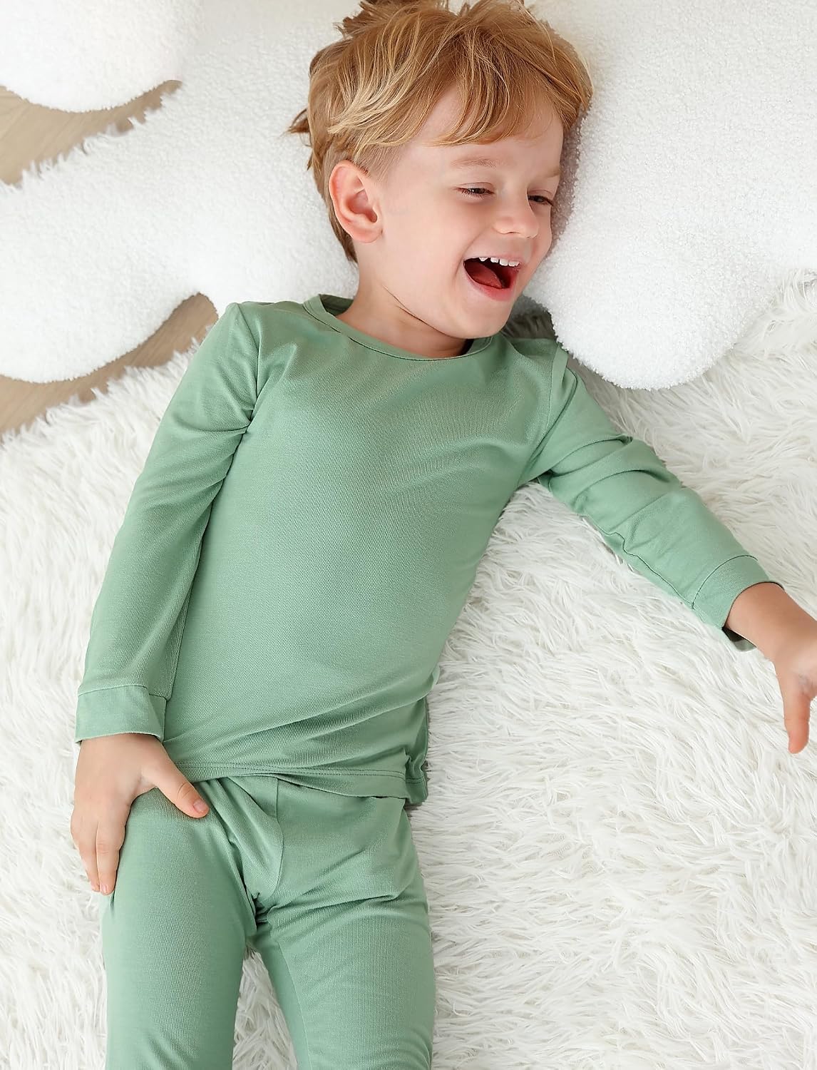 Bamboo Viscose Toddler Boys Striped Pajamas 2/4 Pcs