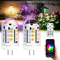 Color Changing G4 LED Bulb 12V 3W Smart Bluetooth G4 Bulb 2-Pack