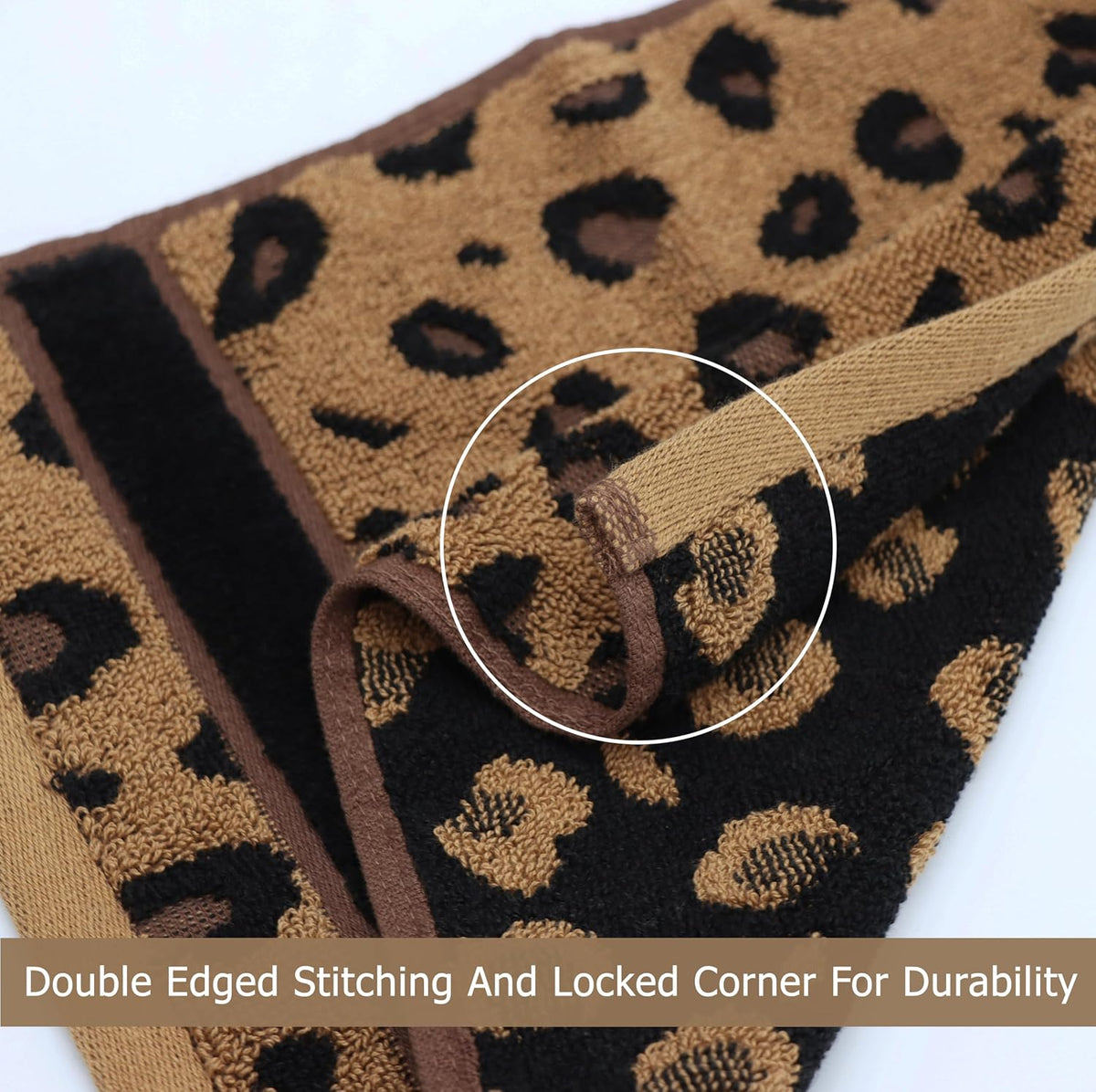 Oversized Bath Sheet - 2 Pack 100% Cotton Animal Print Towels | Extra Large 35 x 84 Leopard Cheetah Africa Safari 500