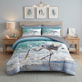 7 Pcs Comforter Set, Bird Coastal Bedding
