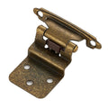 3/8" Inset Antique Brass Cabinet Hinges 30 Pack (15 Pairs)
