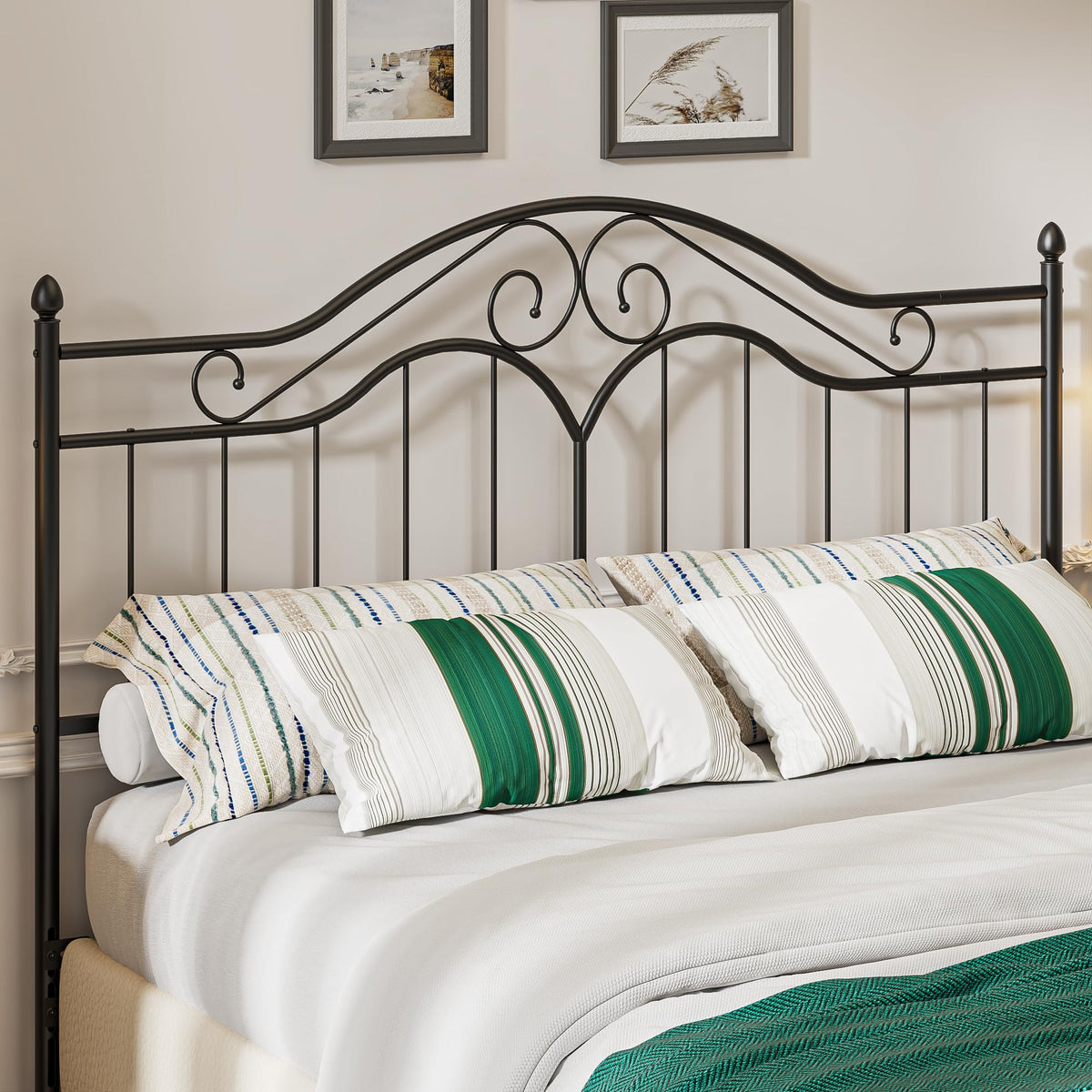 Headboard for Bed Frame Vintage Platform Bed Metal Headboard Only