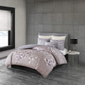 Sakura Duvet Cover Reversible Cherry-Blossom Cotton Printed Flower Floral Botanical Matching Embroidered Shams Soft