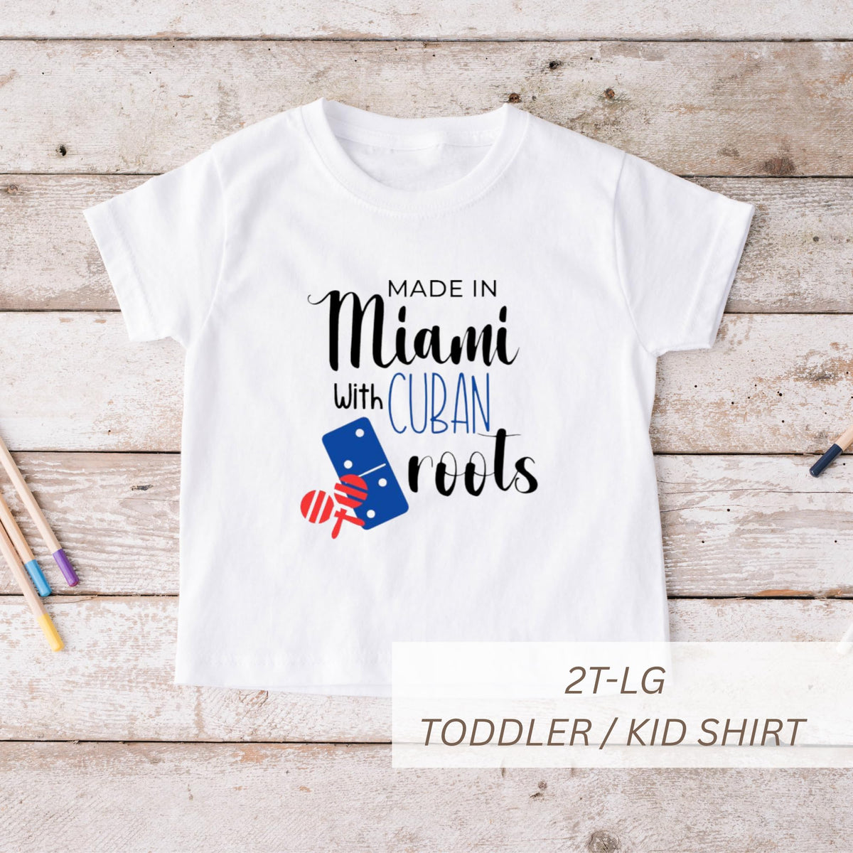 Made in Miami with Cuban Roots Baby Bodysuit | Free Cuba Baby Bodysuit (Newborn)