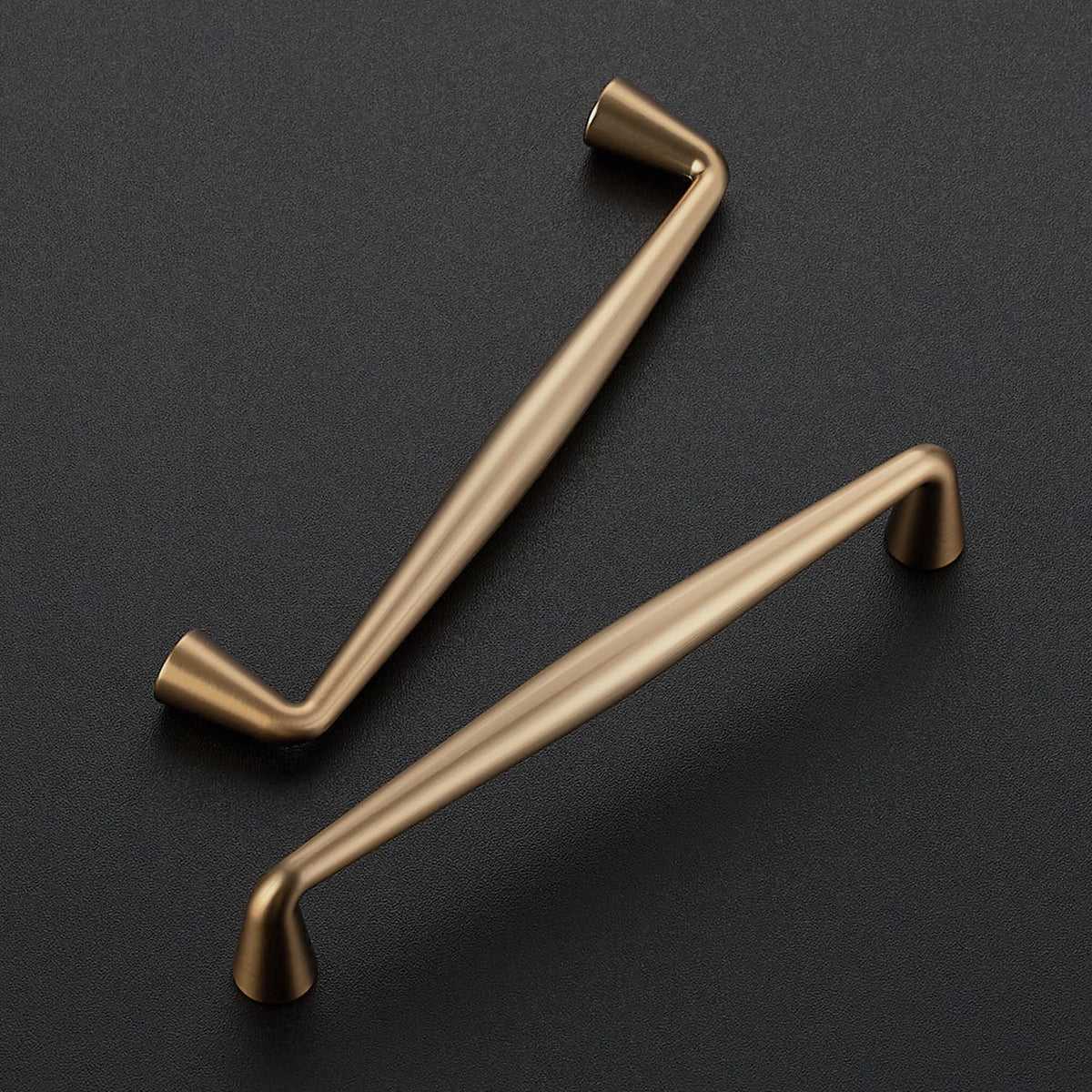 Champagne Bronze Cabinet Handles Solid Handles,5 Inch,10 Pack