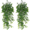 Hanging Fake Plants, 2 Pcs Faux Eucalyptus Leaf Greenery Vine Plant Faux Plants Fake Ivy Room Decor Home Garden
