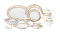 57 Piece 'Chloe' Bone China Dinnerware Set (Service for 8 People), Gold