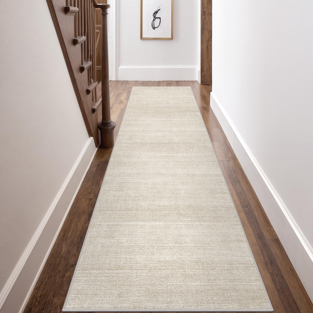 2x12 Runner Rug Non Slip, Washable Rug Runners s, Beige