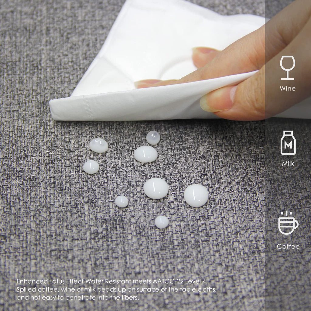 Rectangle Table Cloth Waterproof Gray 70"x55"