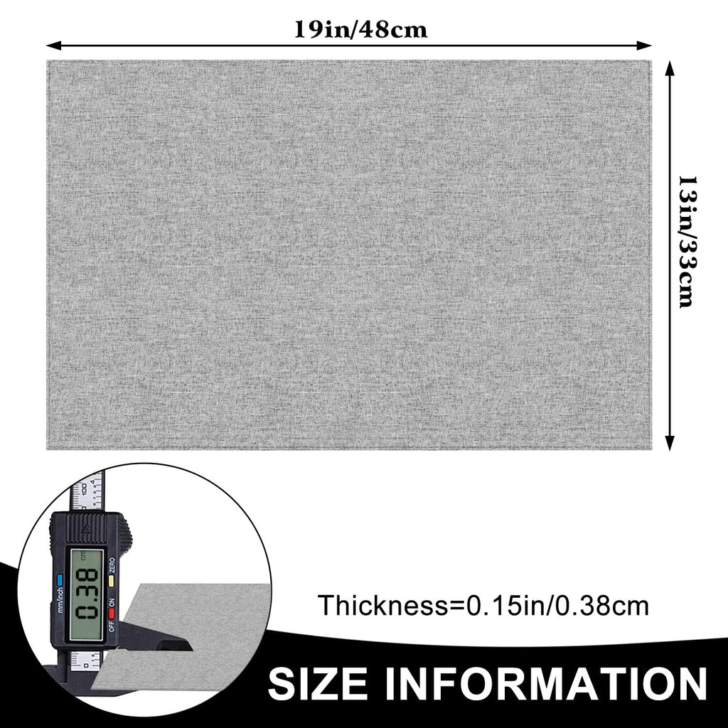 Cloth Placemats Set of 6, Cotton Linen Blend Machine Washable Durable Linen Table Mats, Heat Resistant Placemats