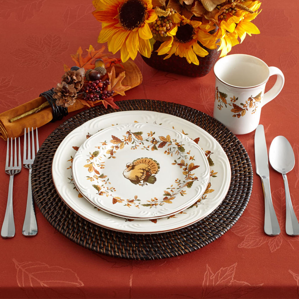 Autumn Berry 16 Piece Dinnerware Set, Service for 4, Multi Colored