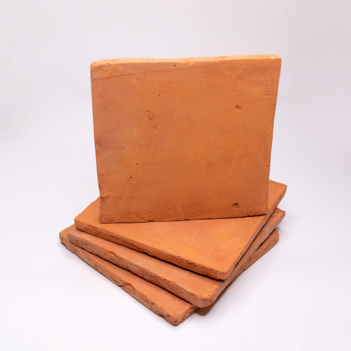 Natural Terracotta Picket + Square (2 Piece Pattern), Orange (Model: TCB02-03)
