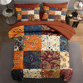 Comforter Set with Sheets, 7 Pieces Patchwork Paisley Bedding