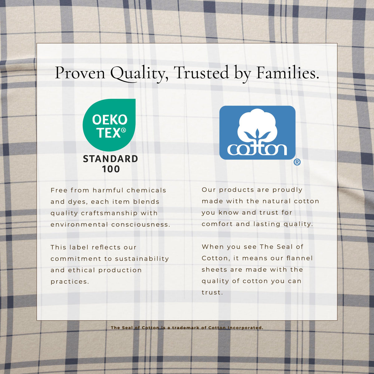 Flannel Sheets - 100% Turkish Cotton, Double-Brushed, Plaid and Stripe Bed Sheet Set - Ultra-Soft, Cozy