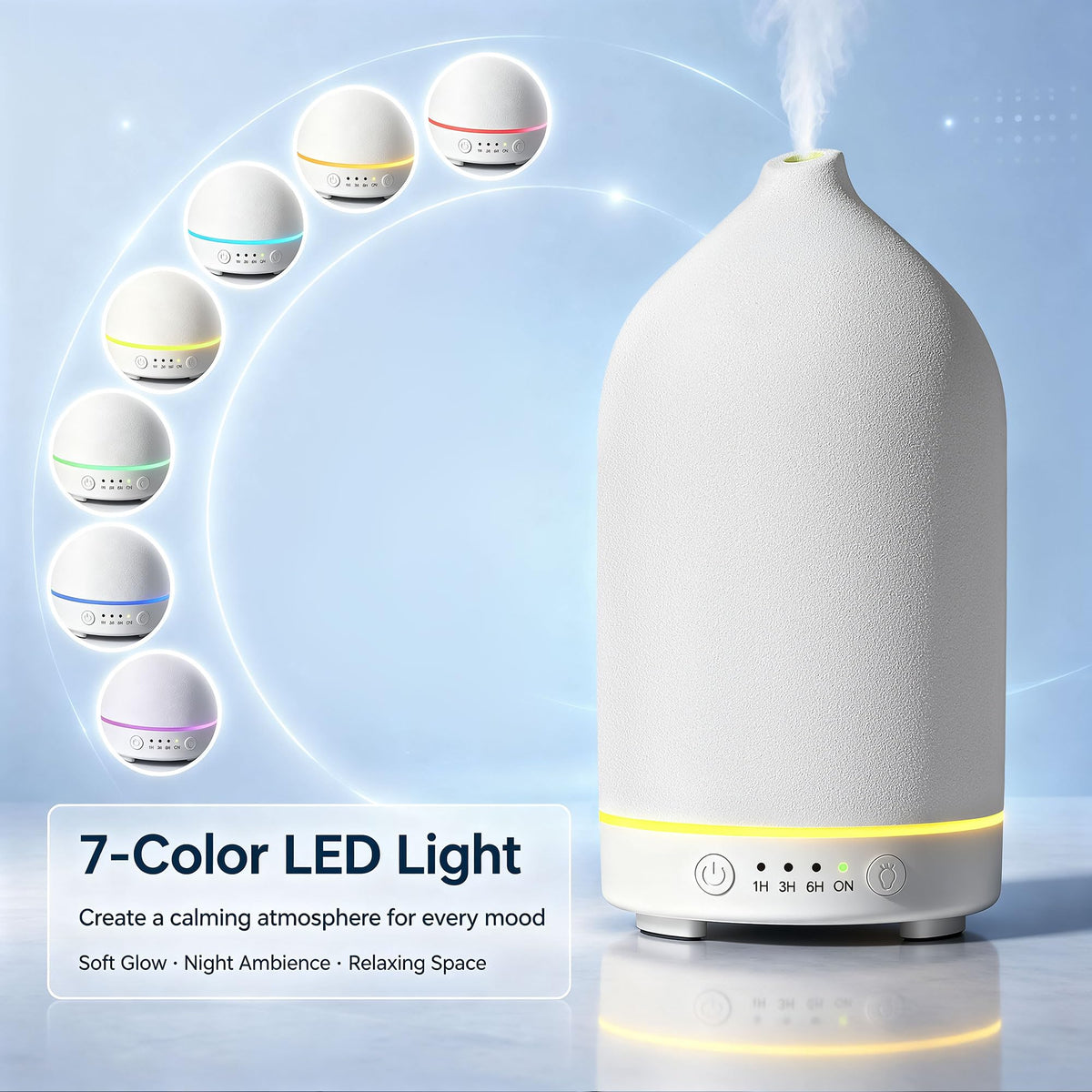 Ceramic Essential Oil Diffuser, Stone Diffuser 2 Pack