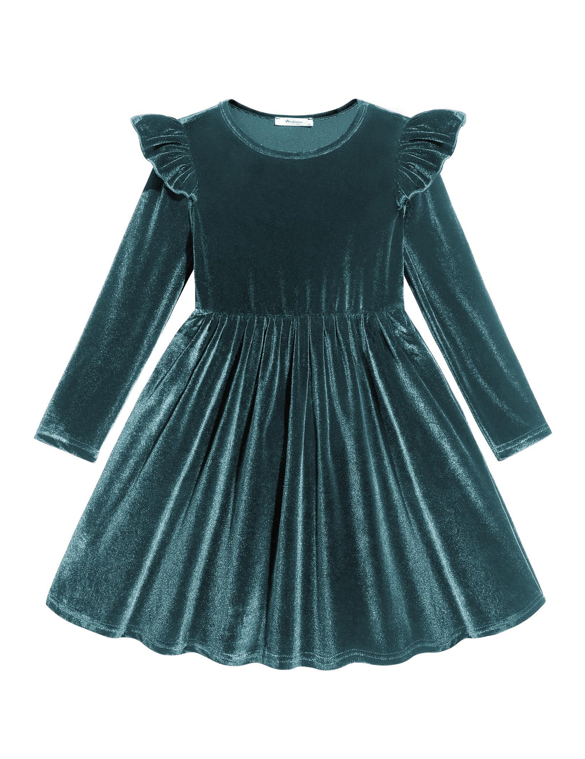 Toddler Formal Dress Party Winter Velvet Fall Dresses Blue