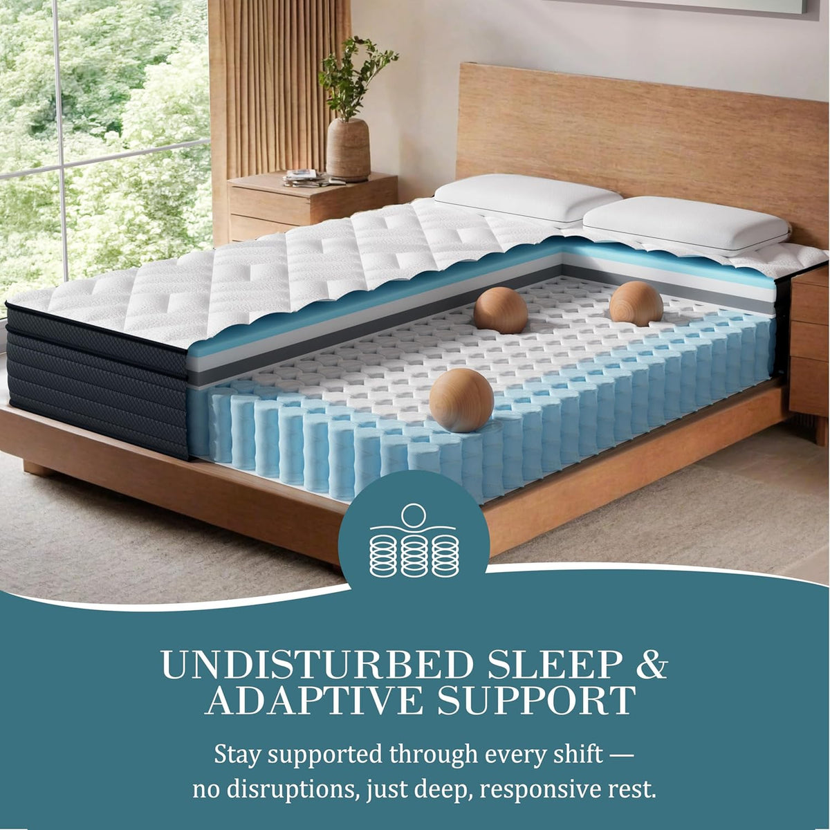 Extra Firm Full Mattress 14 Inch, Hybrid Mattress Pain Relieving