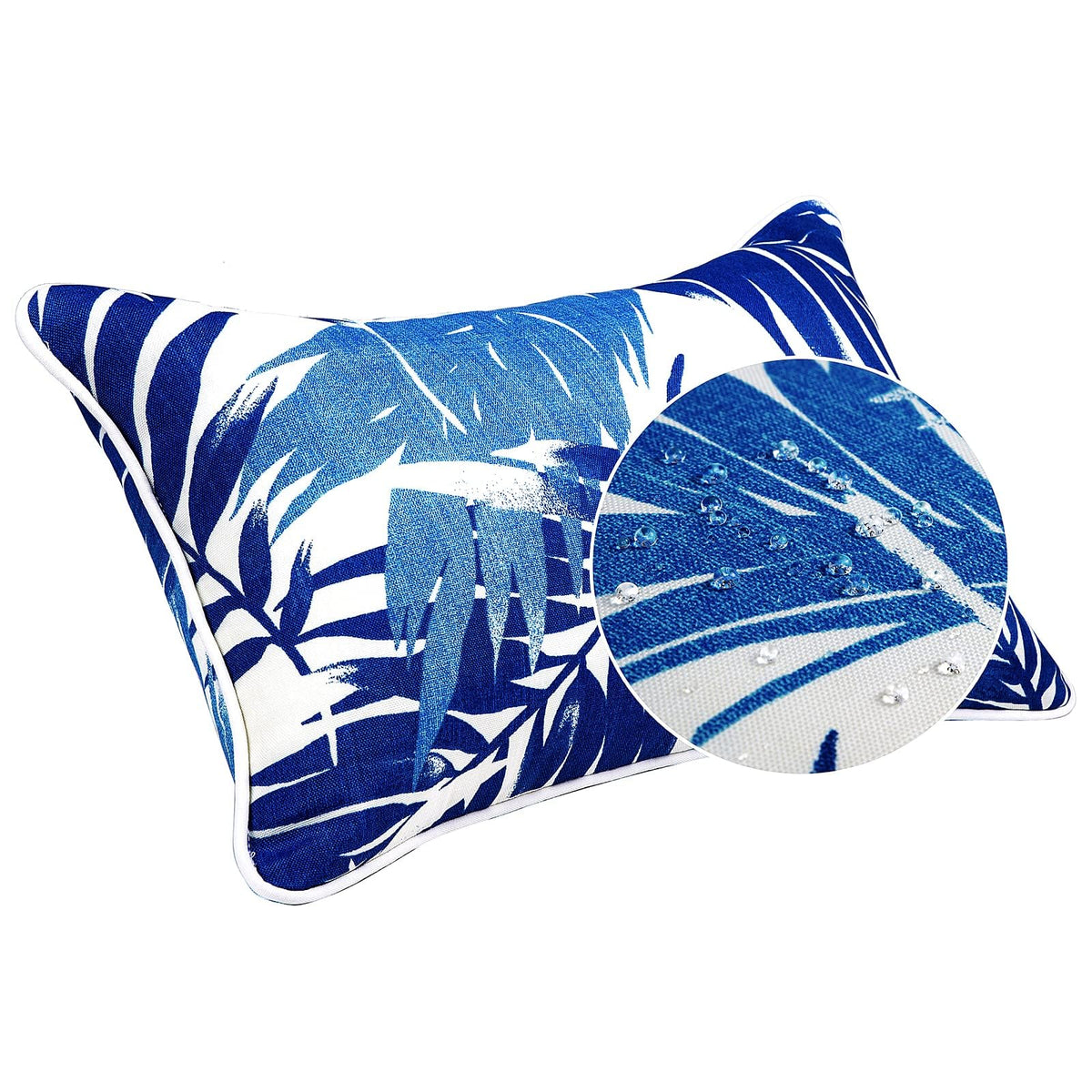 Outdoor Lumbar Pillows Weather Resistant 12x20 Outdoor Pillow