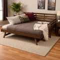 Rustic Brown Solid Wood Daybed, Cama de Madera