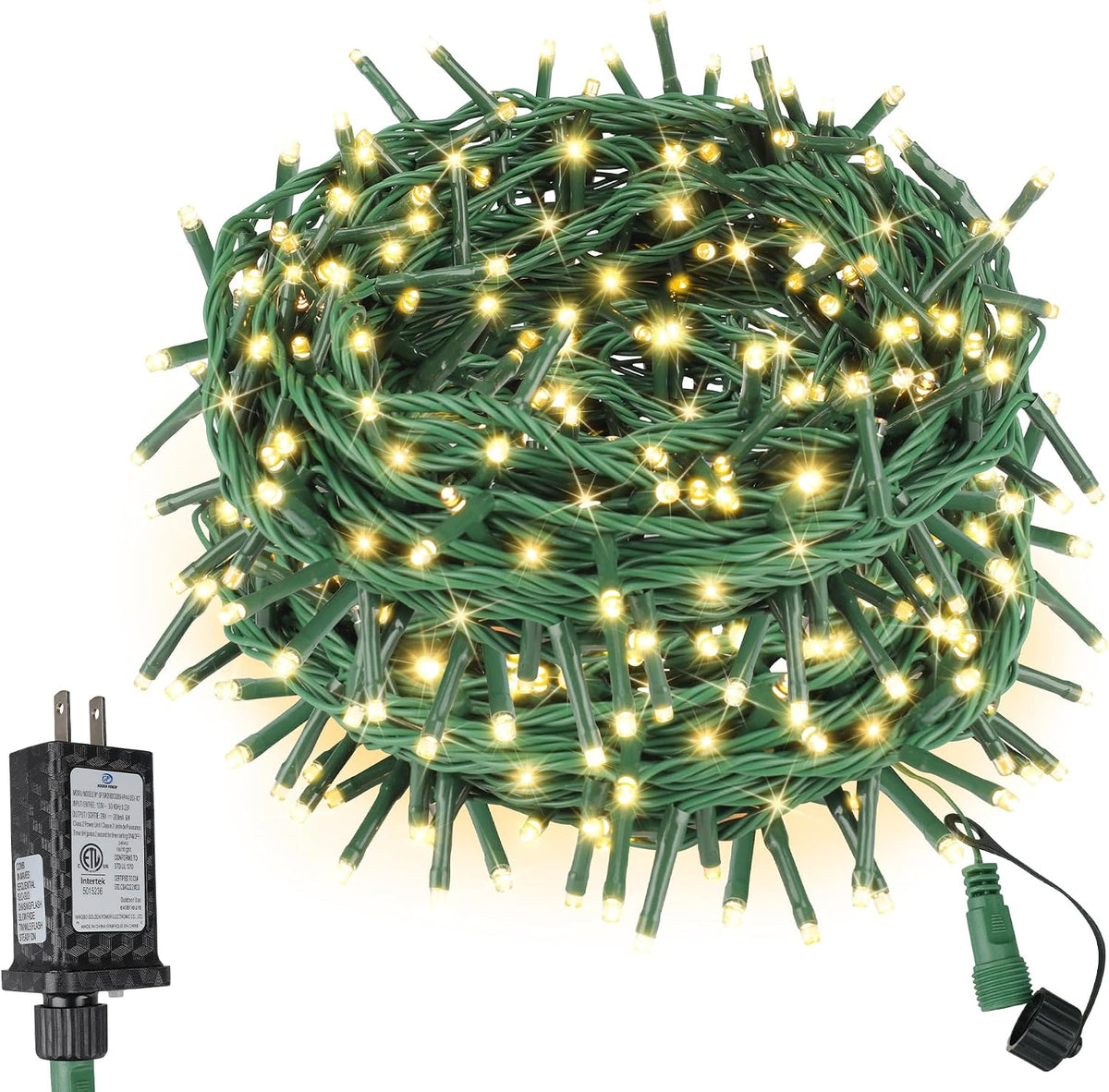 Extra Long Christmas Decorative Outdoor String Light 197 Feet 600LED 8 Modes Indoor Lights with Timer, Outdoor Indoor