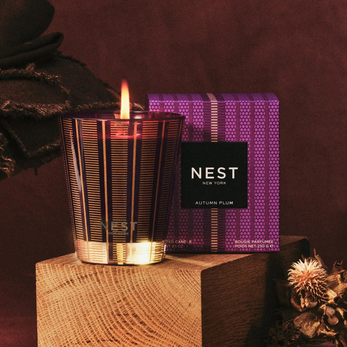 York Scented Classic Candle, Autumn Plum