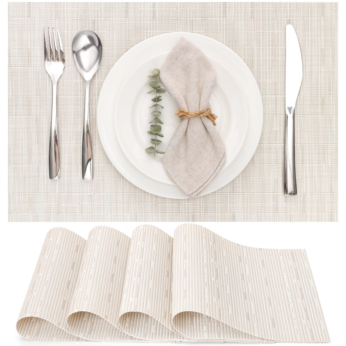 Placemats Set of 6 Kitchen and Dining Table Placemats