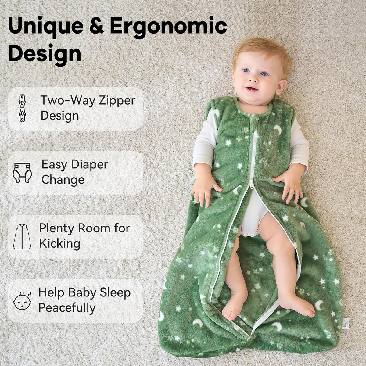 Baby Sleep Sack Fleece 2.0 TOG Baby Wearable Blanket