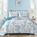 Coastal Quilts, Blue Ocean Beach Themed Bedding Set
