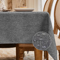 Rectangle Table Cloth Waterproof Gray 70"x55"