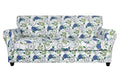 Stretch Sofa Cover Printed Couch Cover, Floral Pattern 4 Pieces Sofa Slipcover with 3 Separate Cushion Cover