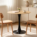 Inspired Saarinen Style 31.5" Modern Round Table, Tulip Base, Dining Coffee Table, Natural