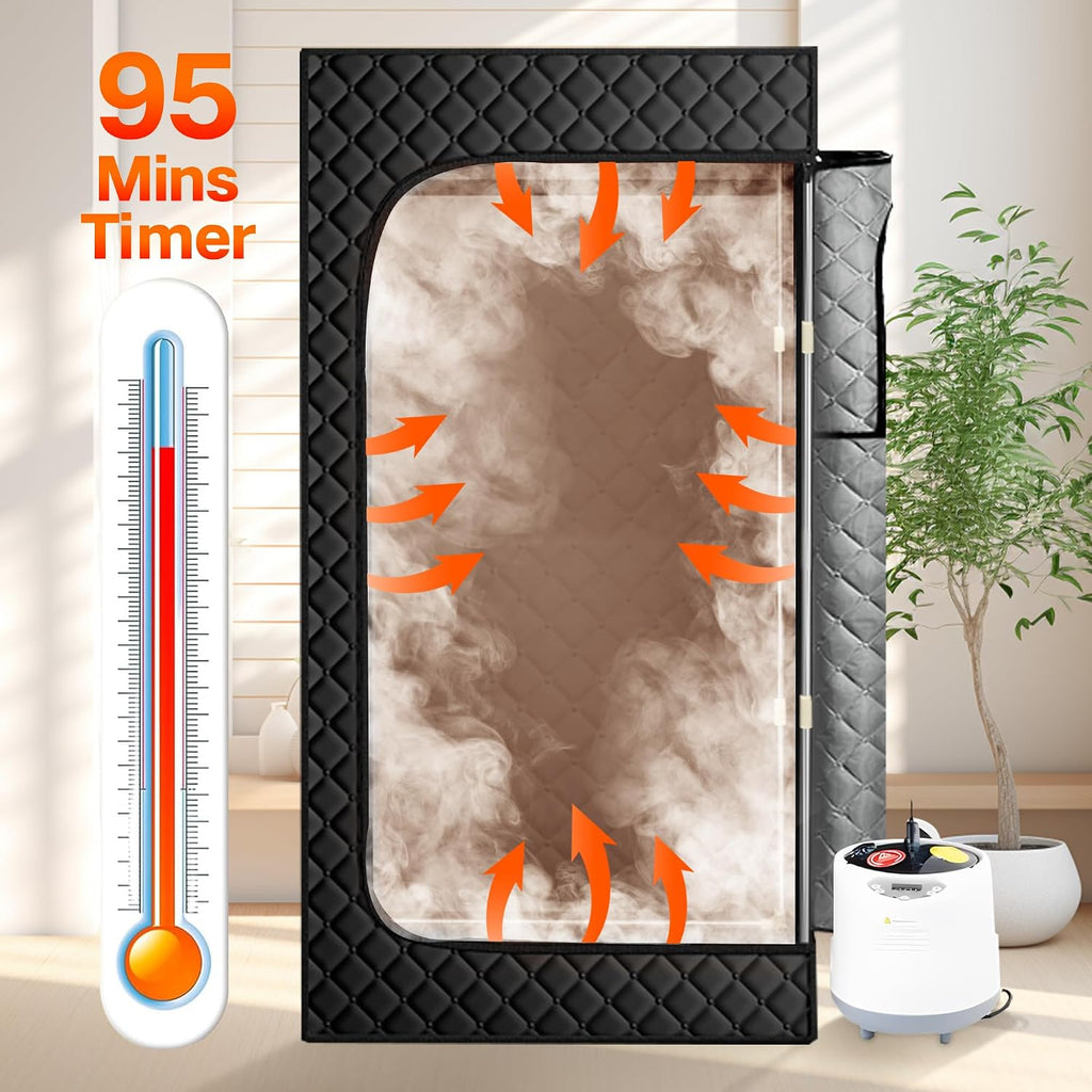 Sauna Box,Portable Steam Sauna Tent for Home,Personal Sauna Room with Remove Control,at Home Sauna Full Body,1200W 3L