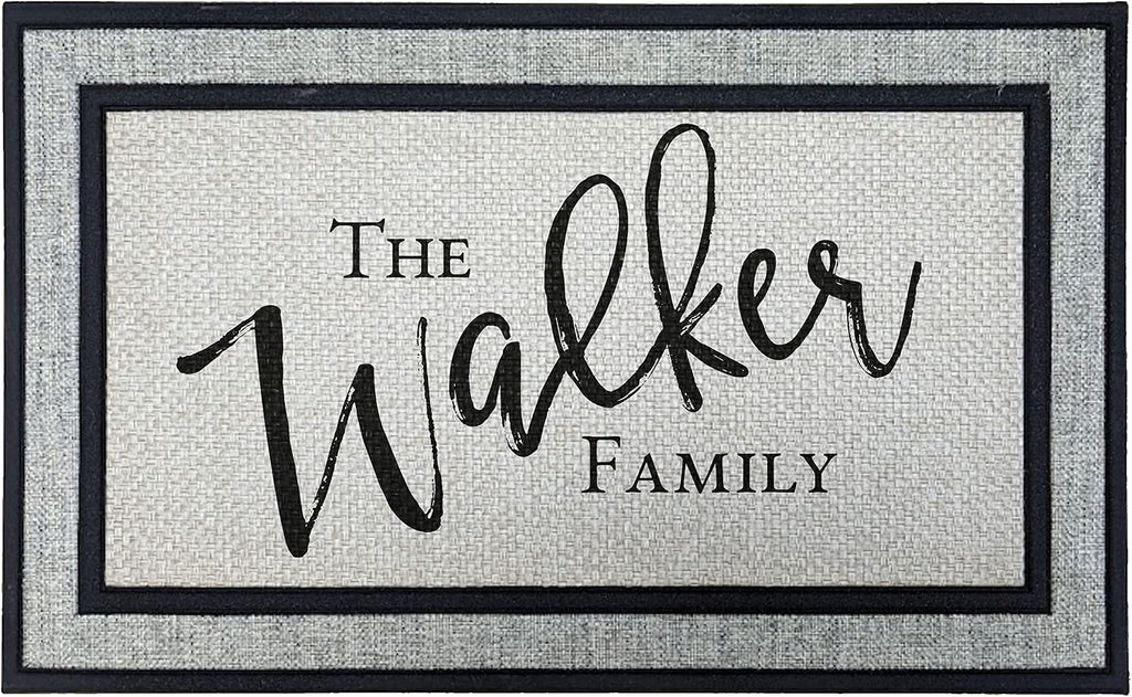Personalized Monogram 18"x 30" Custom Doormat Door Mat for Front Door
