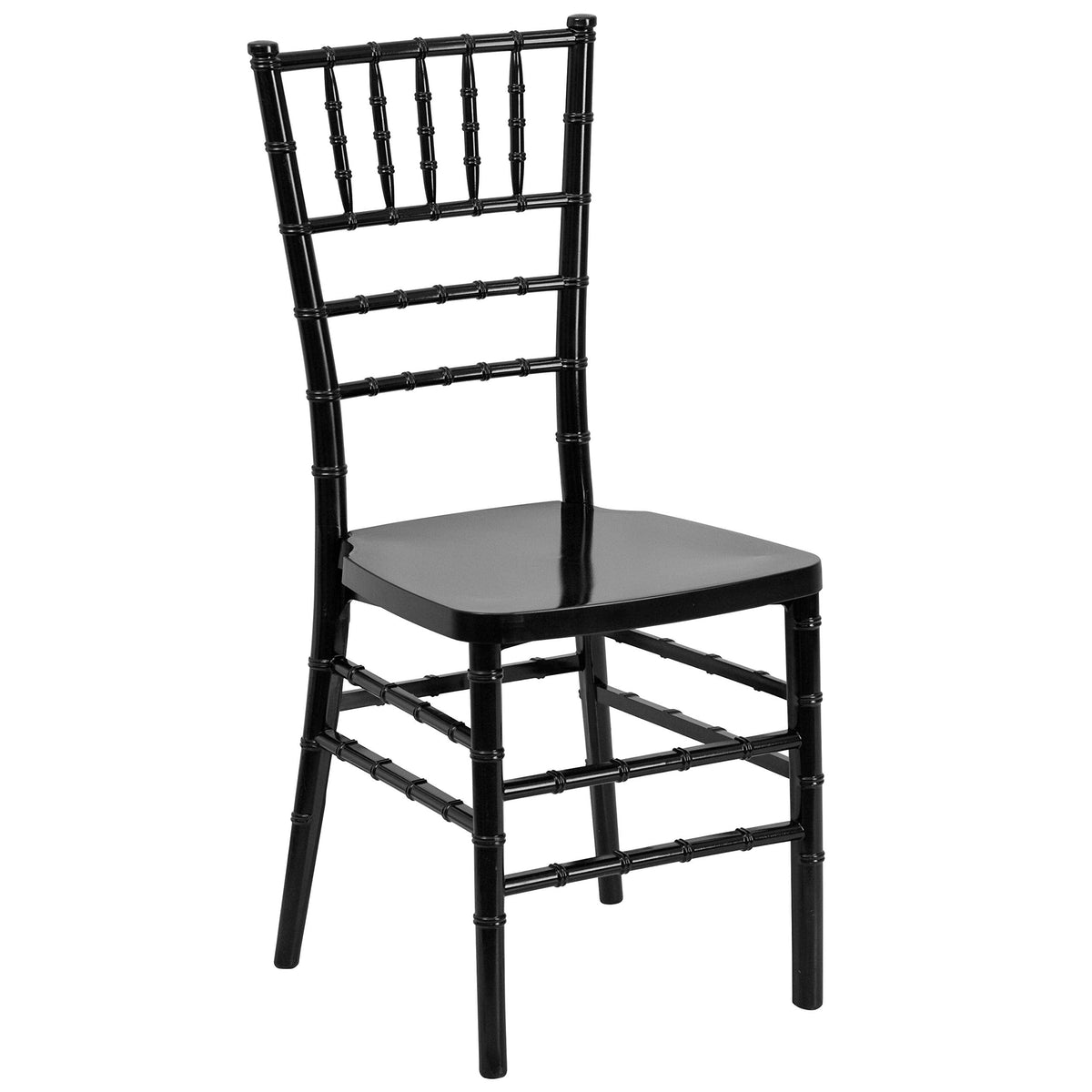 PREMIUM Series Black Resin Stacking Chiavari Chair